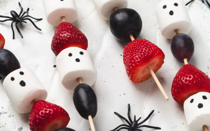 halloween fruit skewers