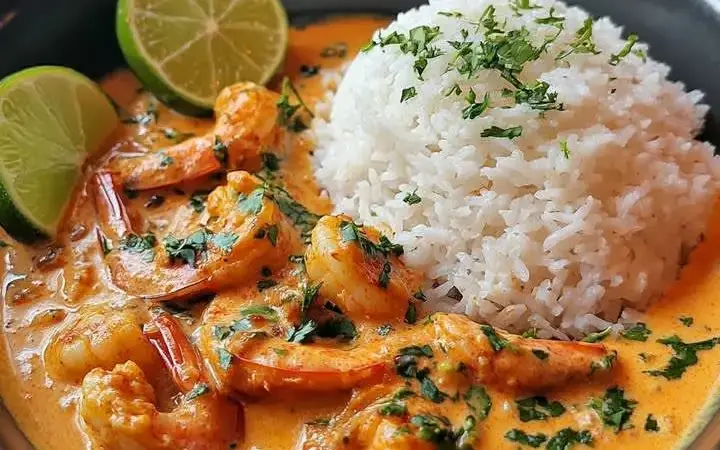 creamy coconut shrimp curry recipe