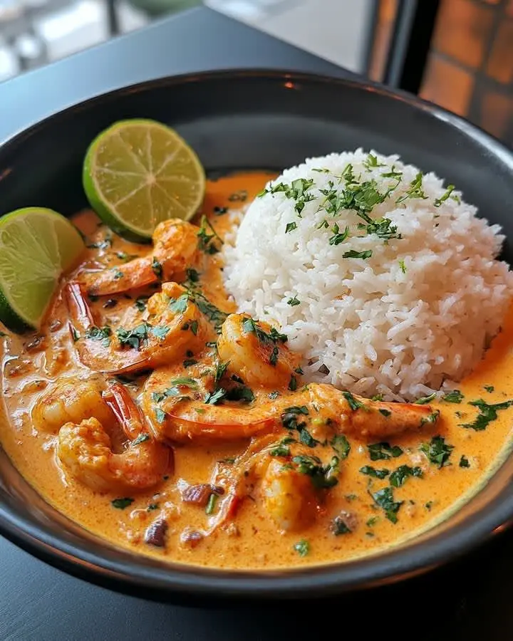 creamy coconut shrimp curry recipe