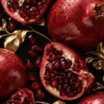 pomegranate still life ai art print