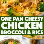 one pan cheesy chicken broccoli rice