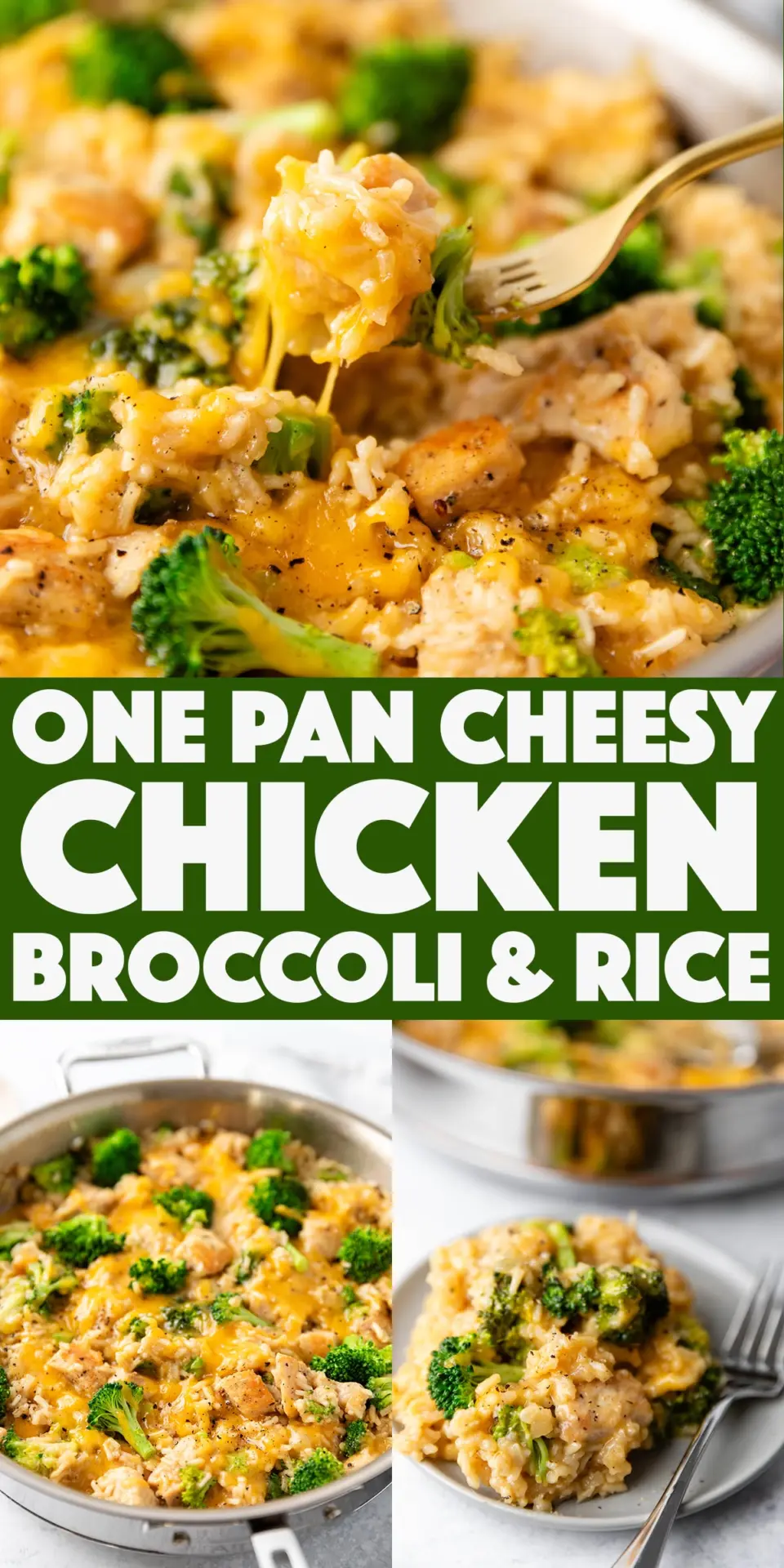 one pan cheesy chicken broccoli rice