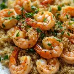 one pot garlic shrimp and quinoa