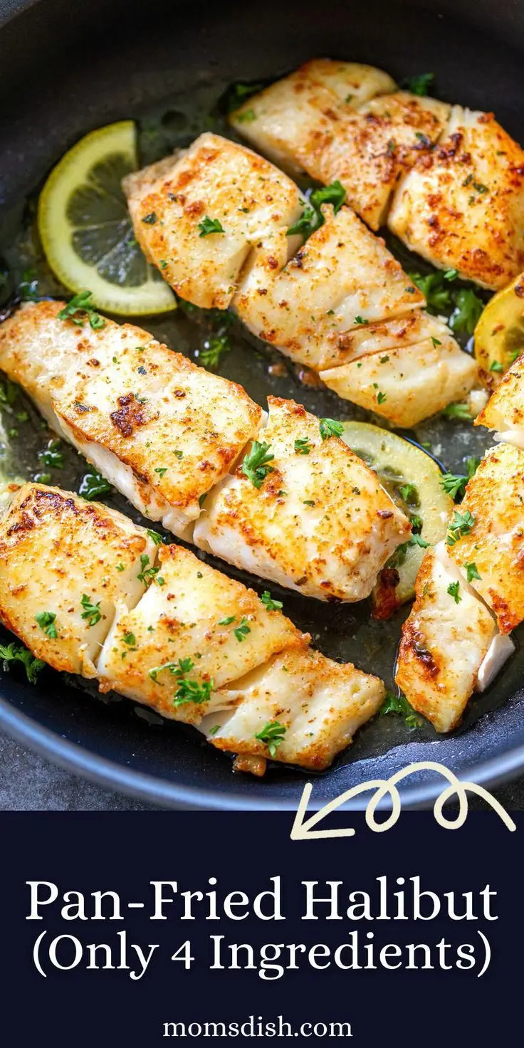 Pan-Seared Halibut (Only 4 Ingredients)