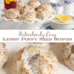 easy lemon poppy seed scones