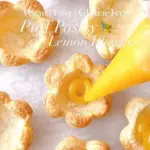 vegan puff pastry lemon flowers
